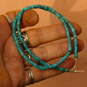 (Reserved) TURQUOISE CREAM NECKLACE – shipping included